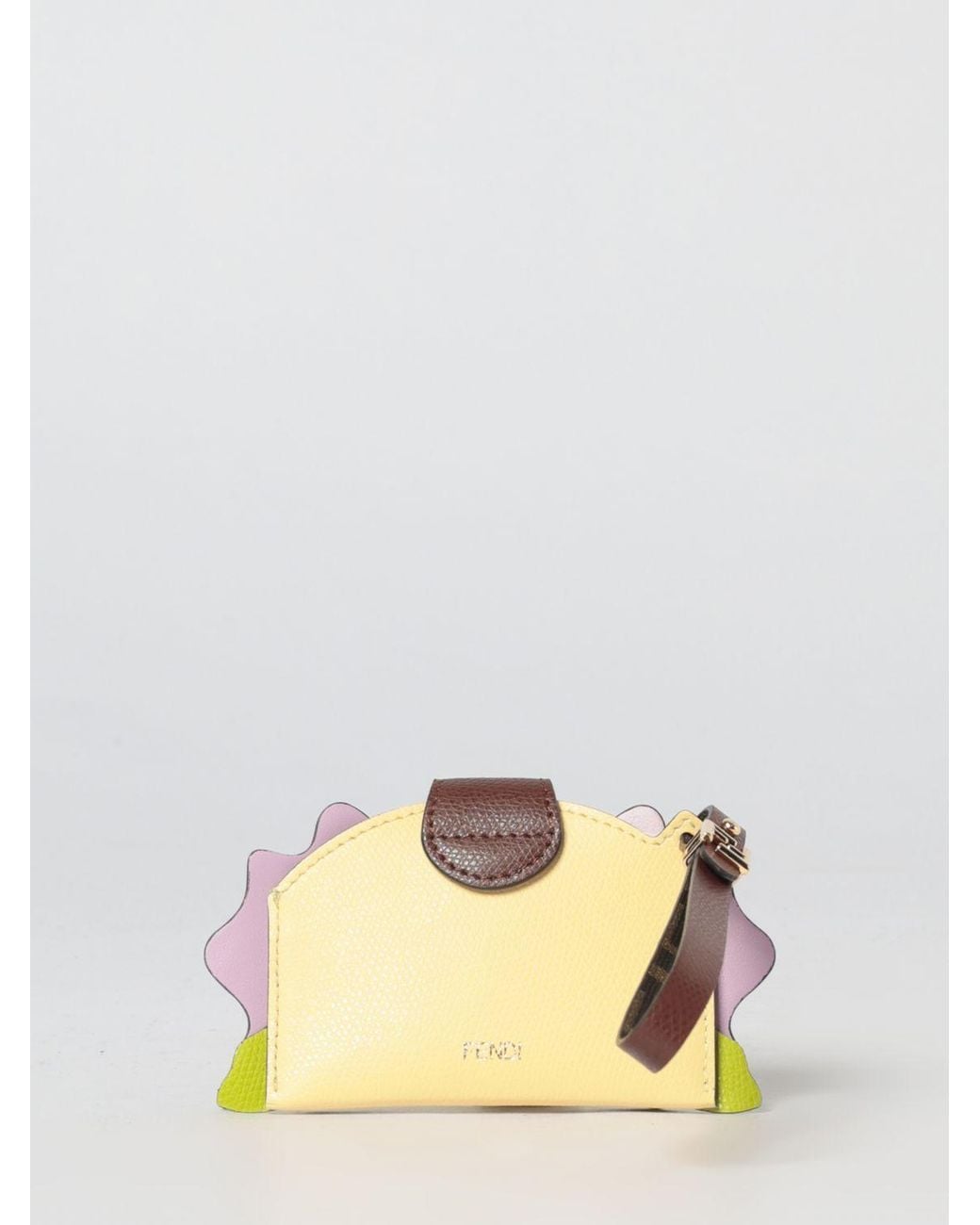Tarjetero De Crédito Best Friends Forever De Piel Fendi de color Pink