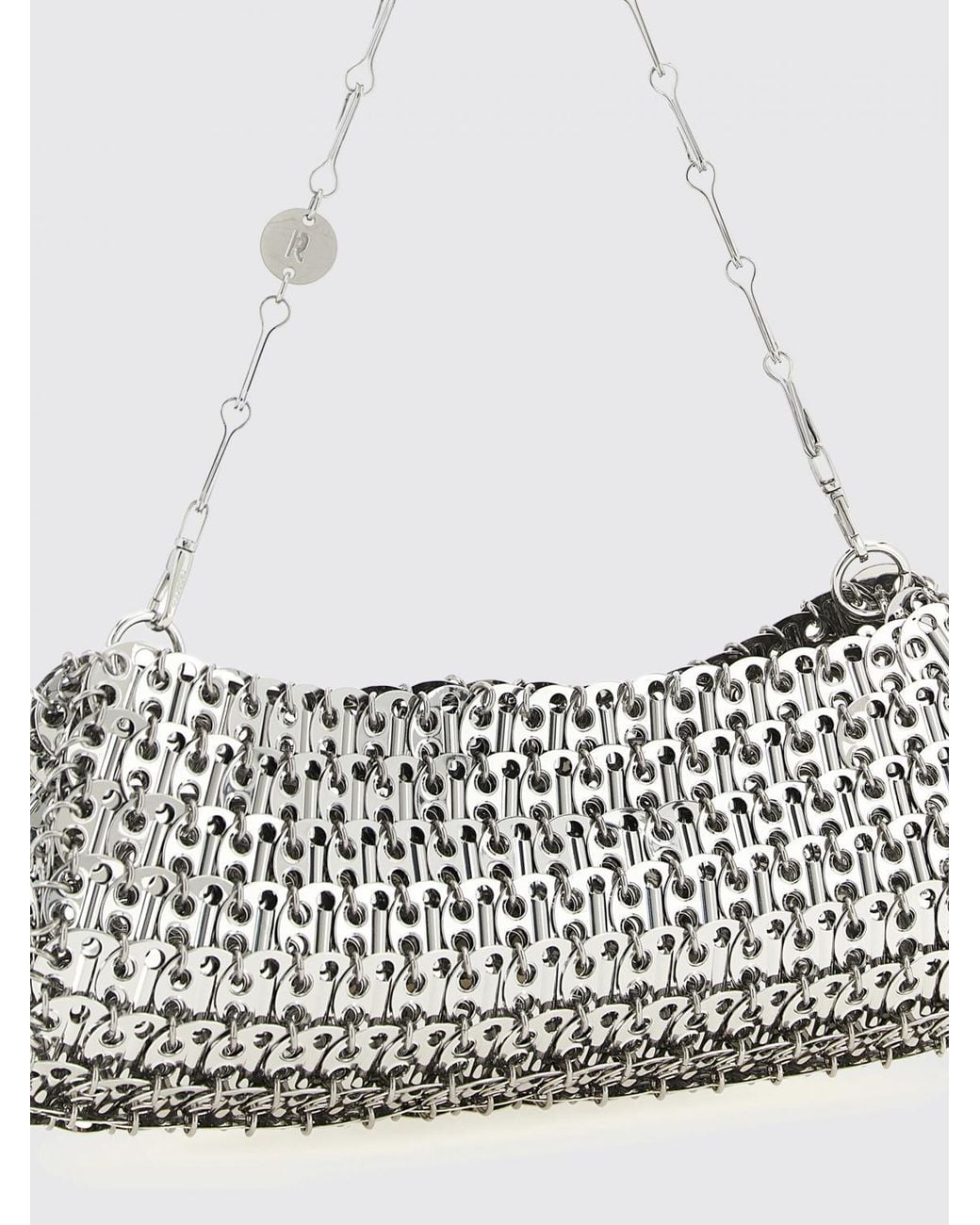 Rabanne White 1969 Brass Mesh Bag