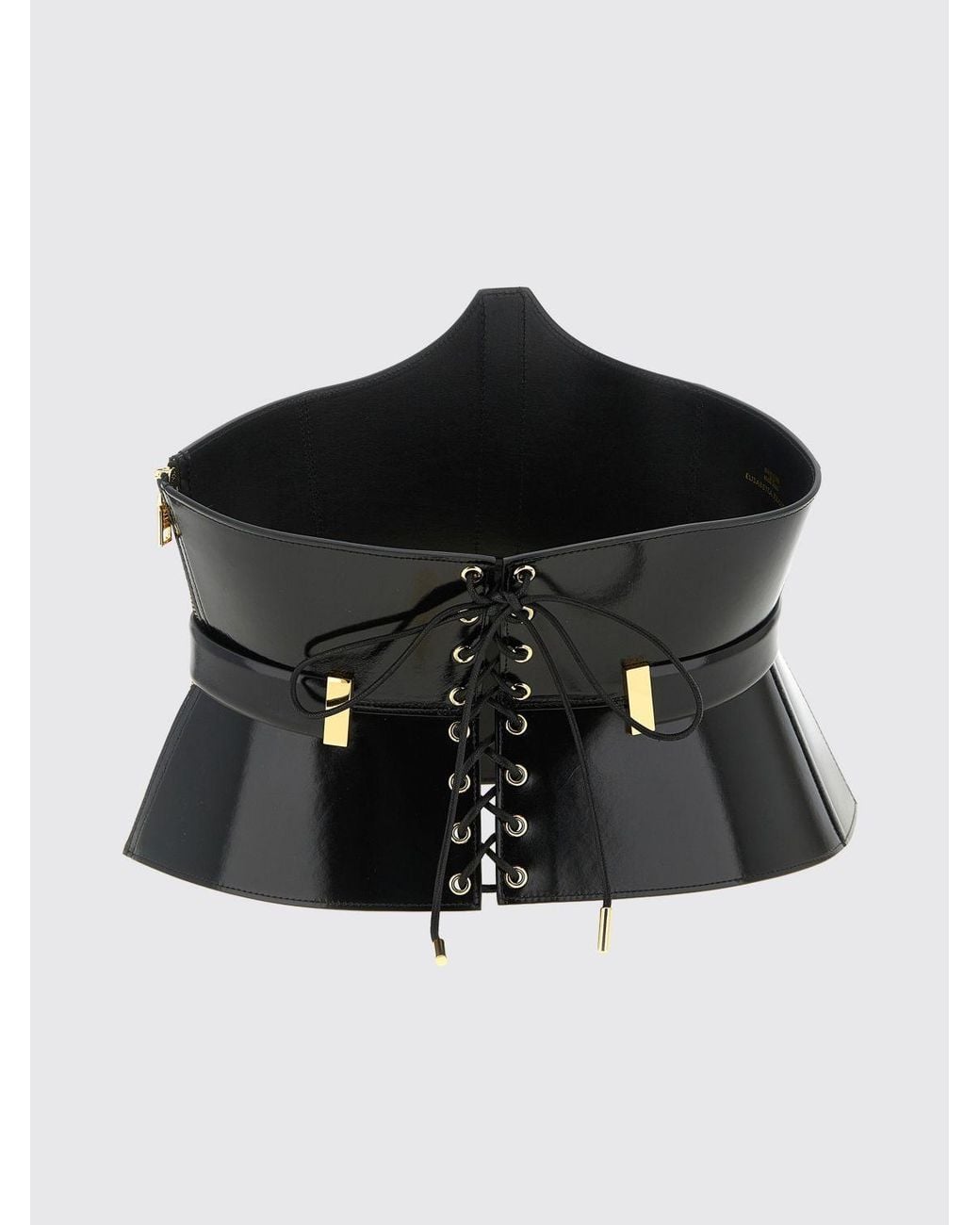 Elisabetta Franchi Black Classic Genuine Leather Belt For An Elegant Look