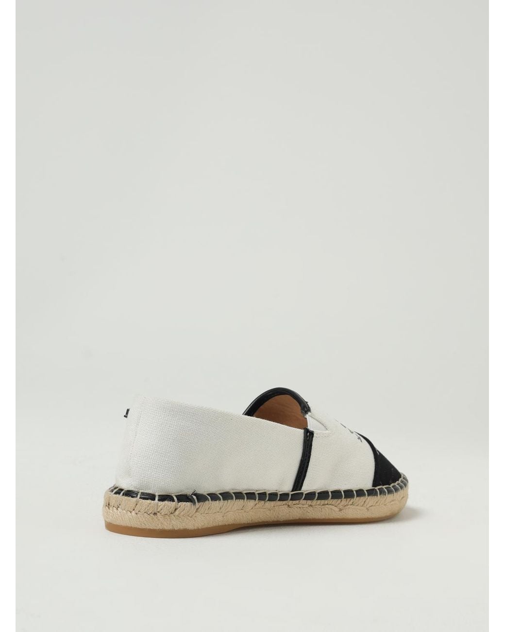 Karl Lagerfeld White Canvas Espadrilles