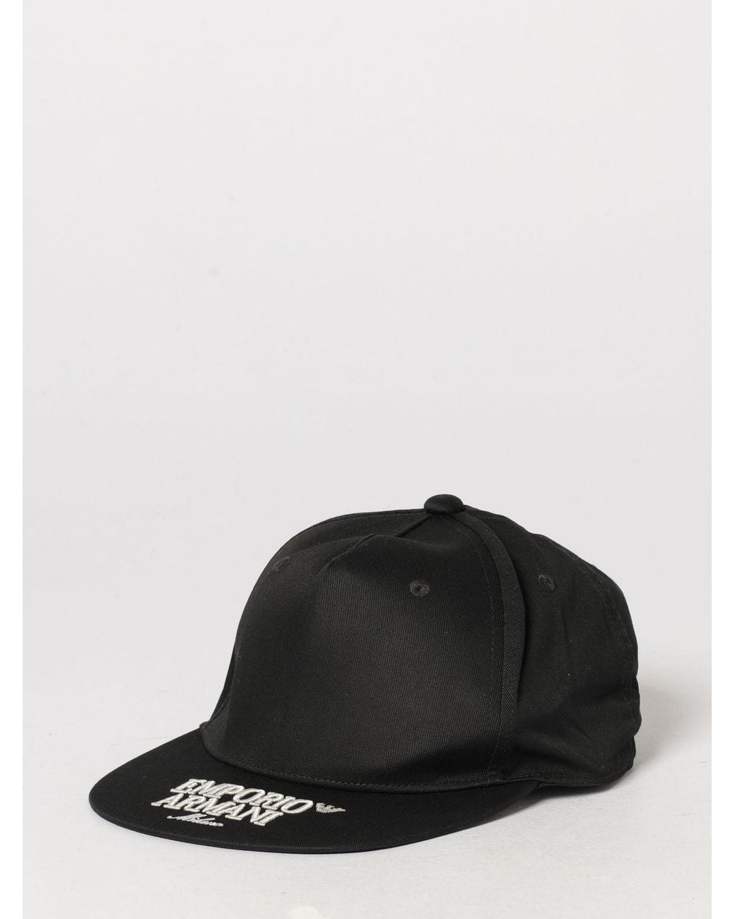 Emporio Armani Black Hat for men