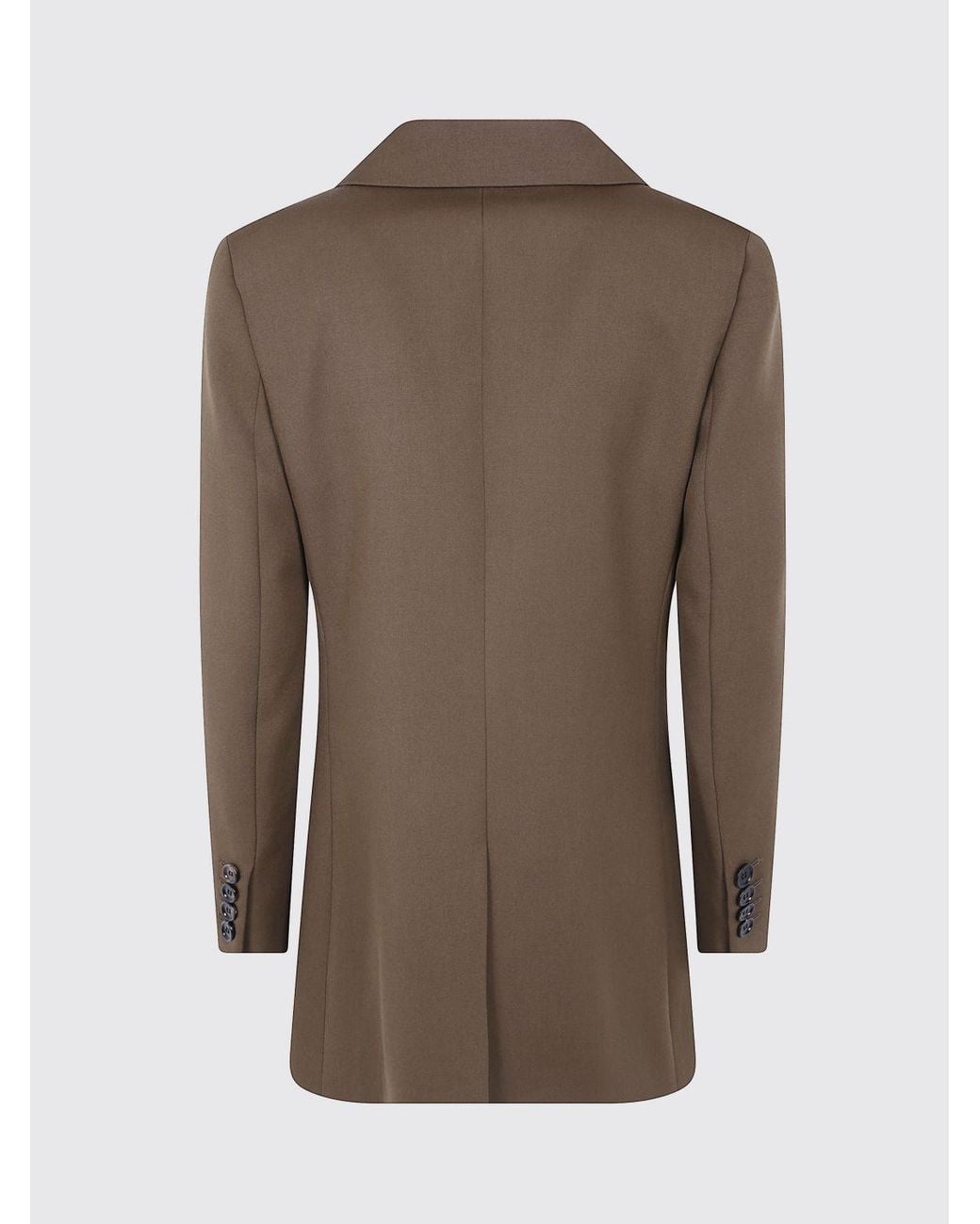 Chloé Brown ChloÉ Single-Breasted Virgin Wool Blazer With Peak Lapels