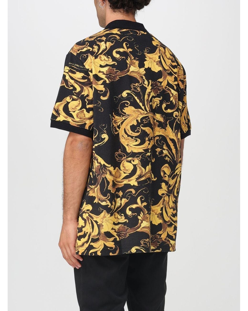 Versace Jeans Couture Black Polo Shirt for men