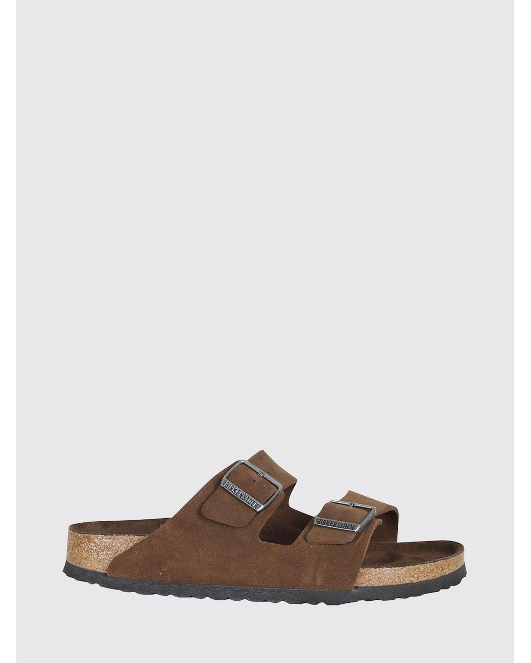 Birkenstock Brown Arizona Suede Sandals for men