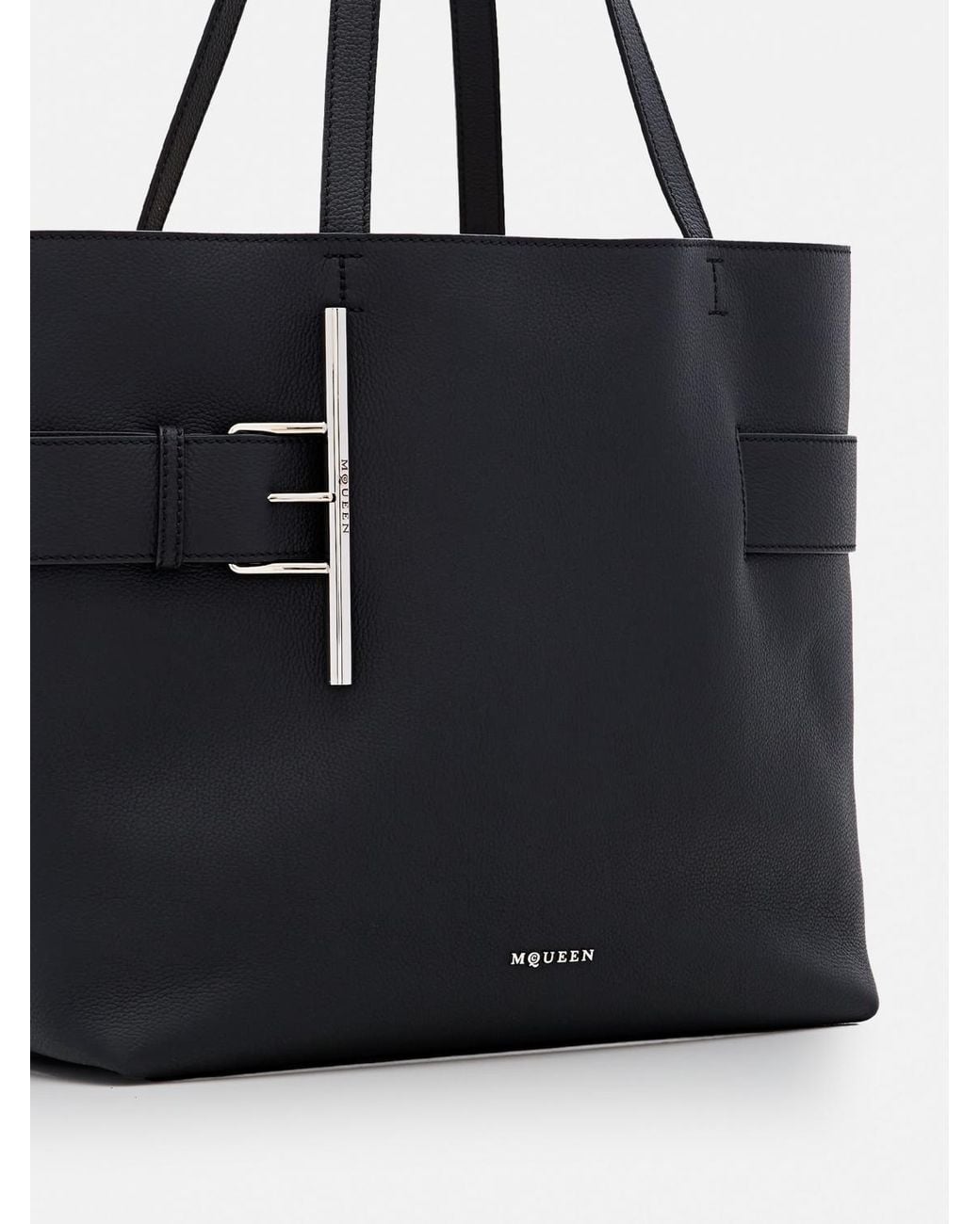 McQueen Black Shoulder Bag