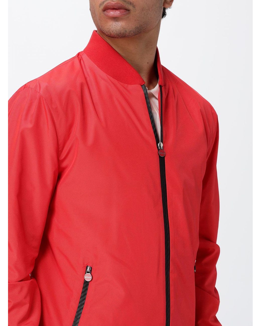 Bomber di Kiton in Red da Uomo