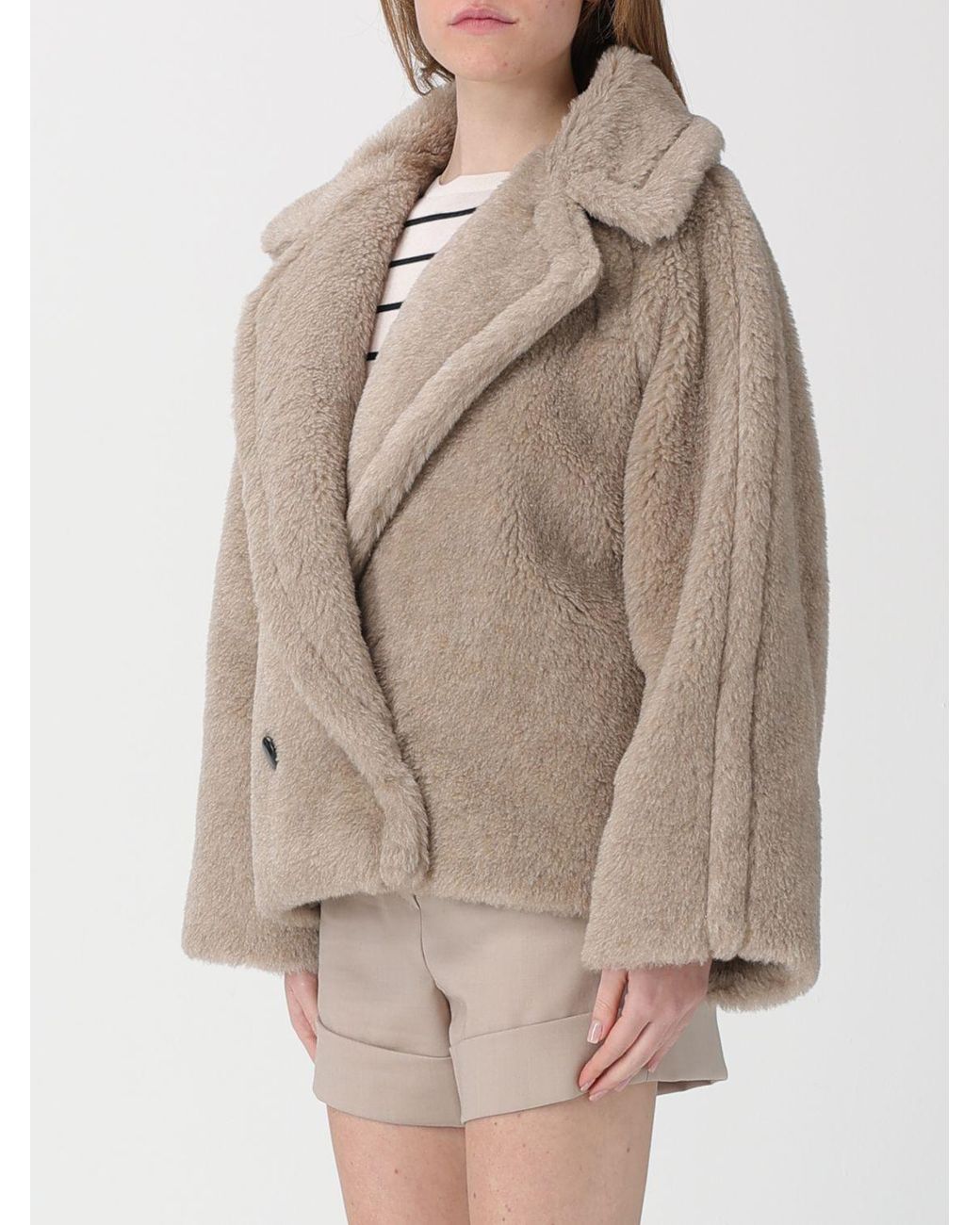 Max Mara Natural Alpaca Blend Coat