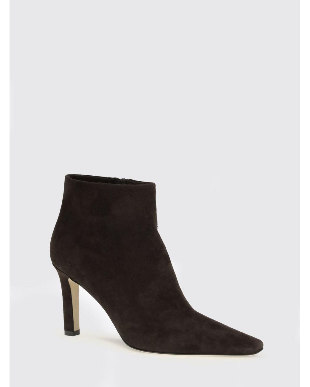 The Row Black Carla Suede Ankle Boots