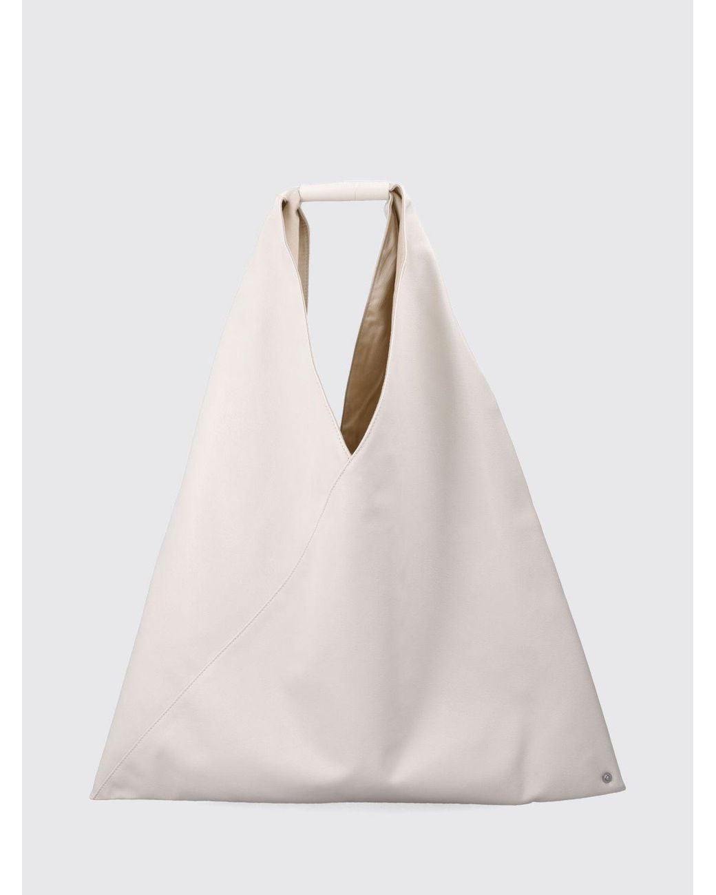 MM6 by Maison Margiela White Japanese Shoulder Bag With Stitch