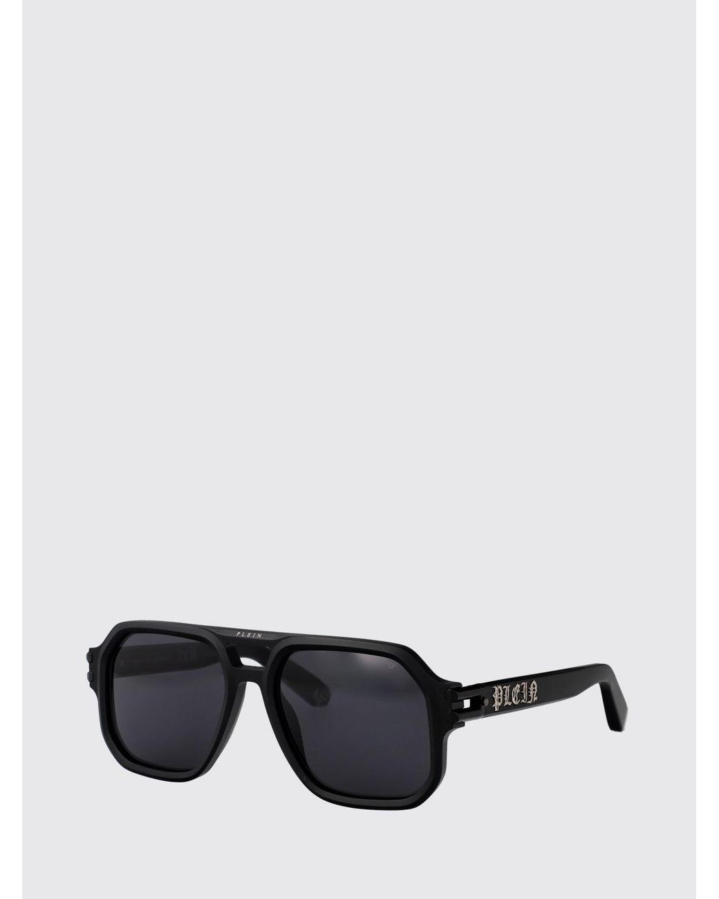 Philipp Plein Black Sunglasses for men