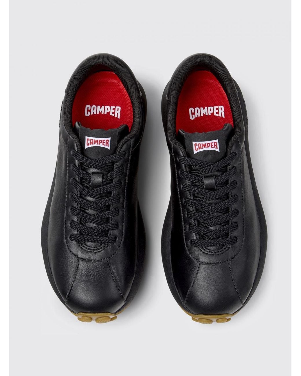 Camper Black Pelotas Athens Leather Sneakers