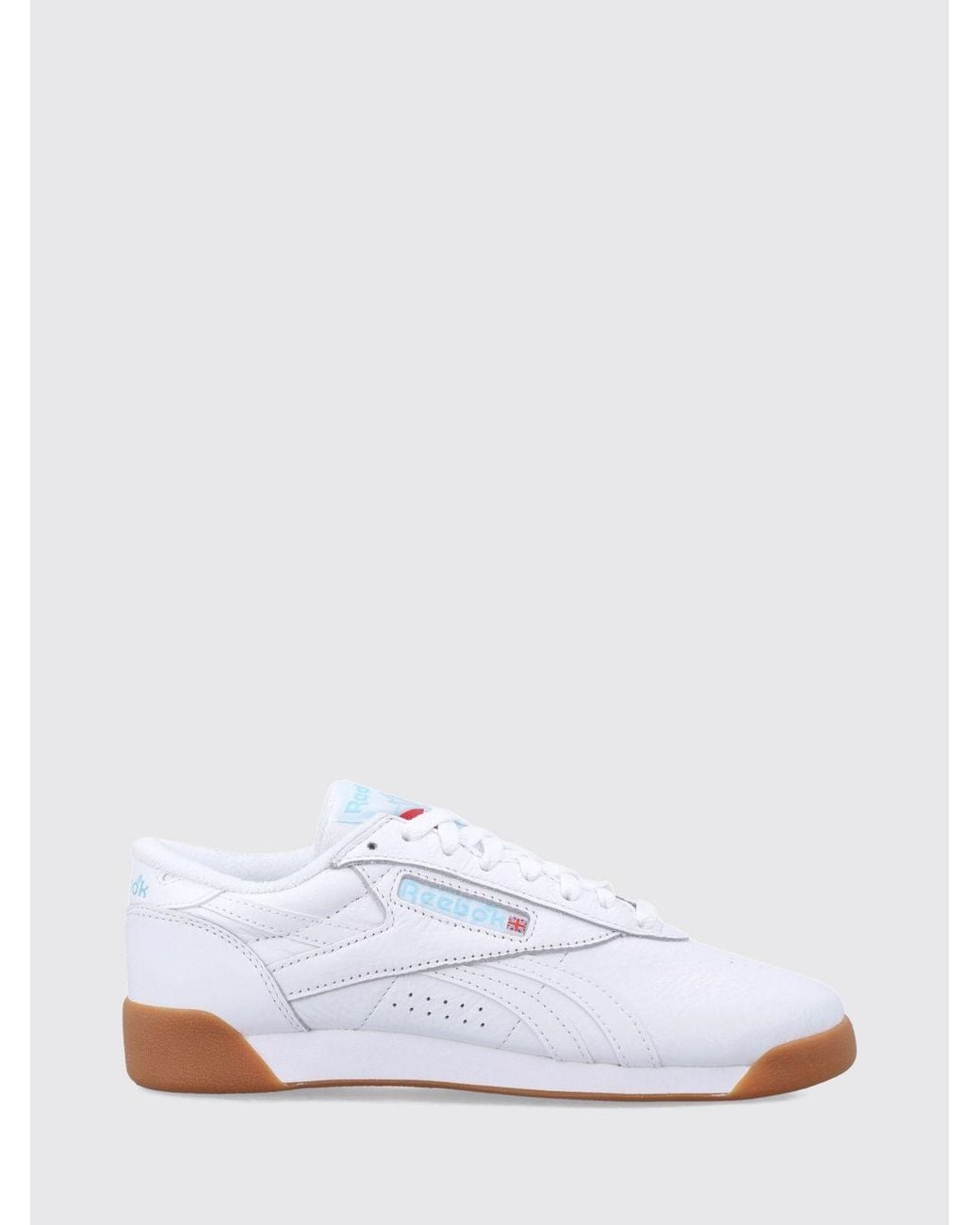 Reebok White Freestyle Low Leather Sneakers