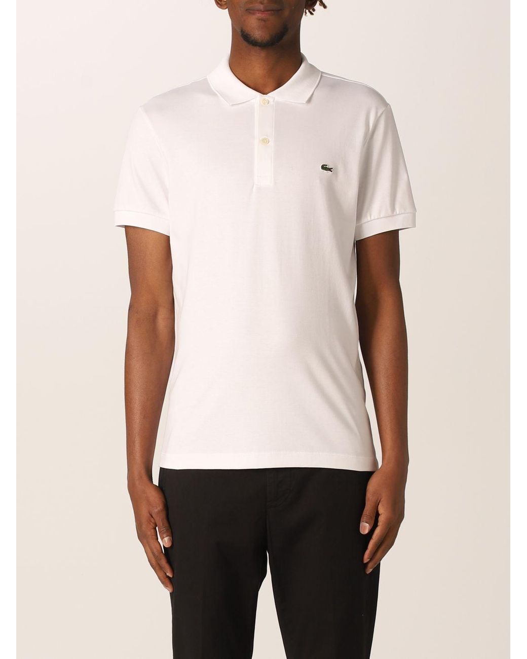 lacoste polo navy blue