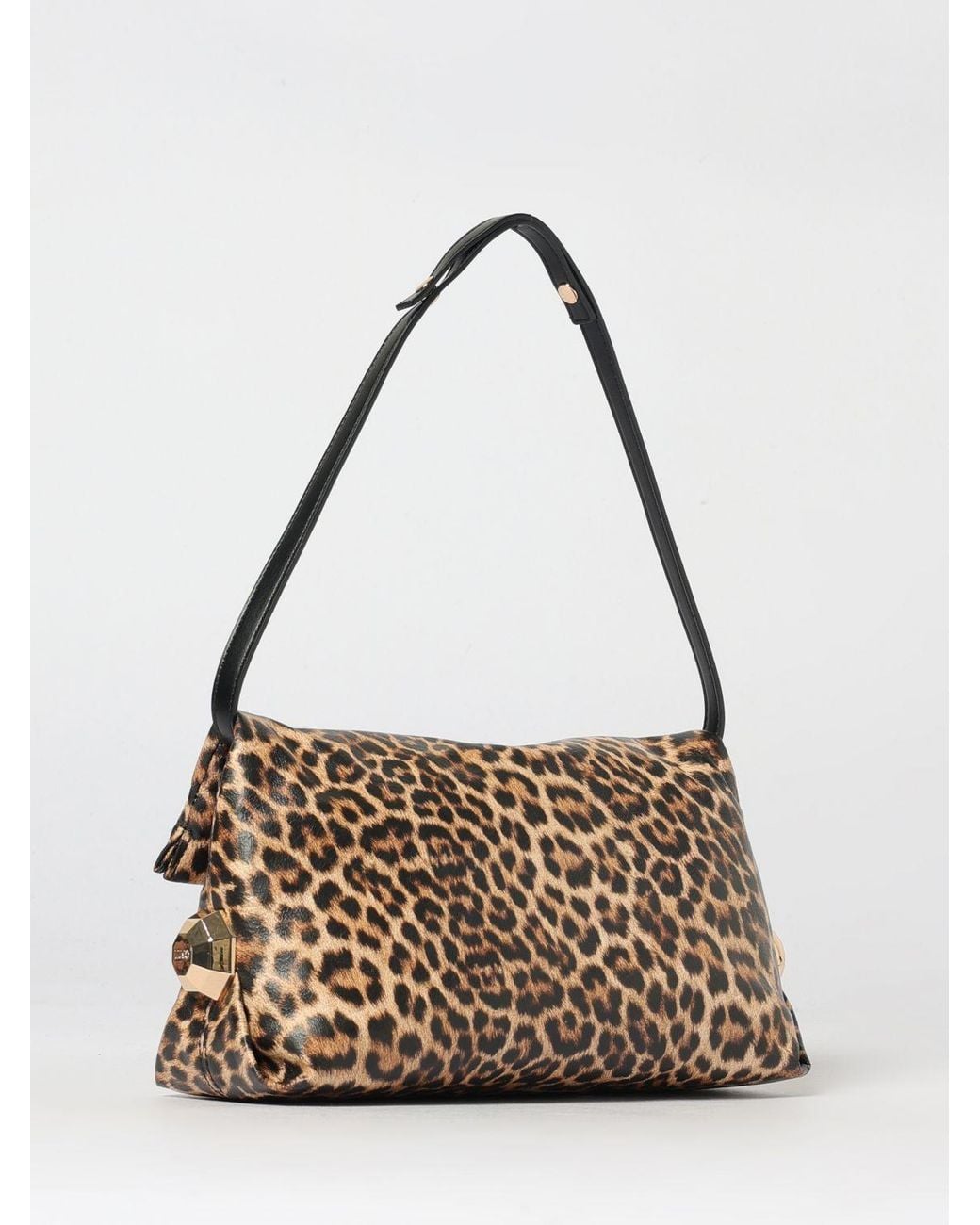 Liu Jo Metallic Animal Print Synthetic Leather Bag