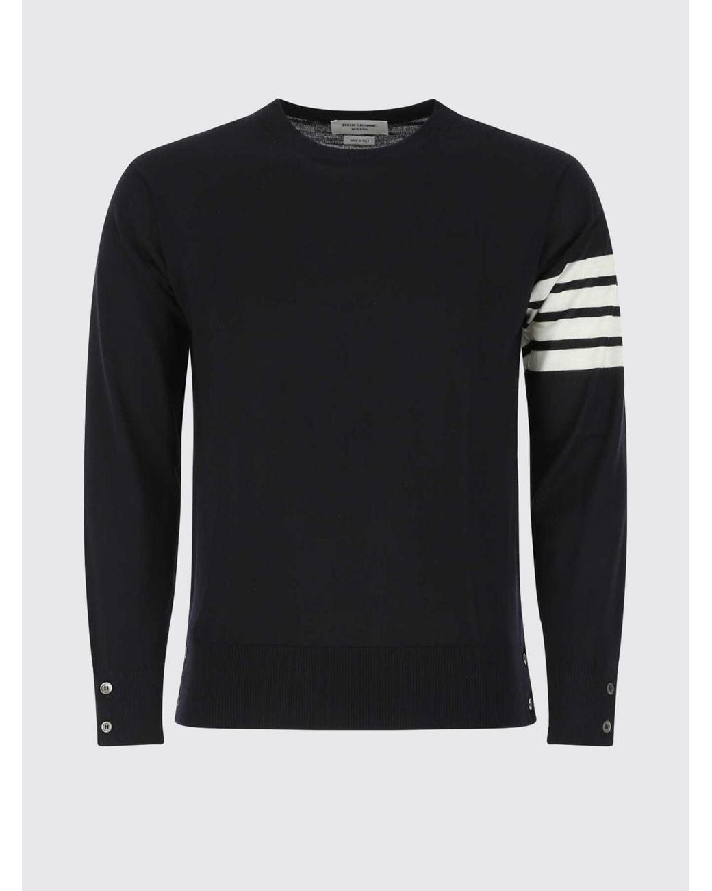 Thom Browne Blue Virgin Wool Sweater for men