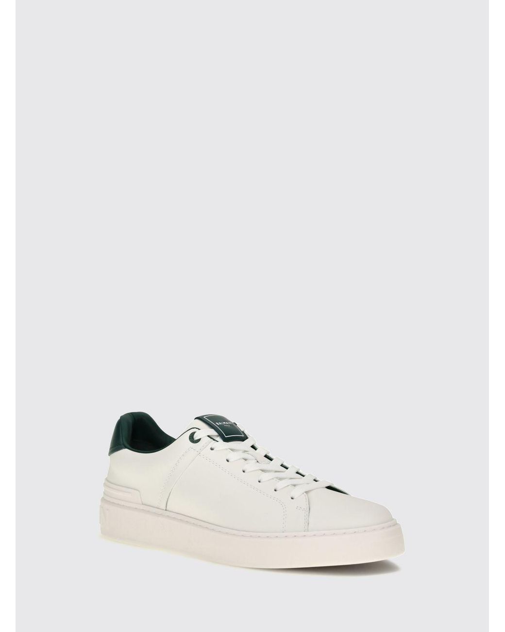 Balmain White B-Court Sneakers for men