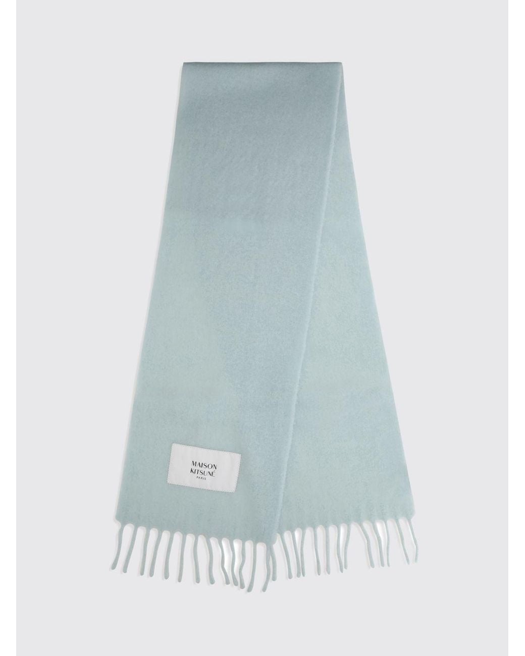 Maison Kitsuné Blue Maison KitsunÉ Scarf for men
