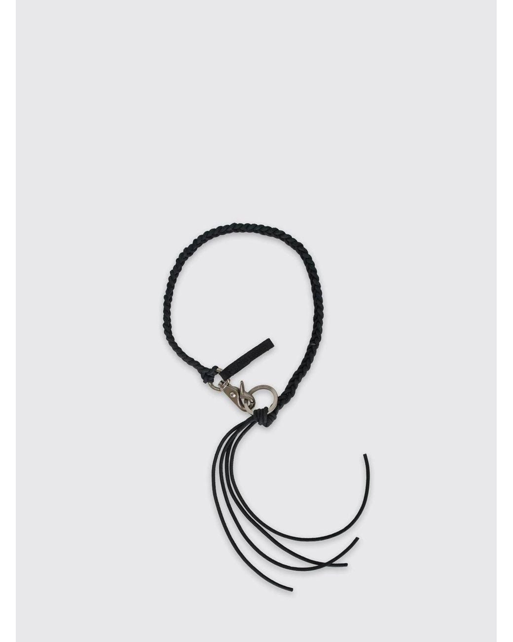 Our Legacy Blue Braided Leather Rope Necklace for men