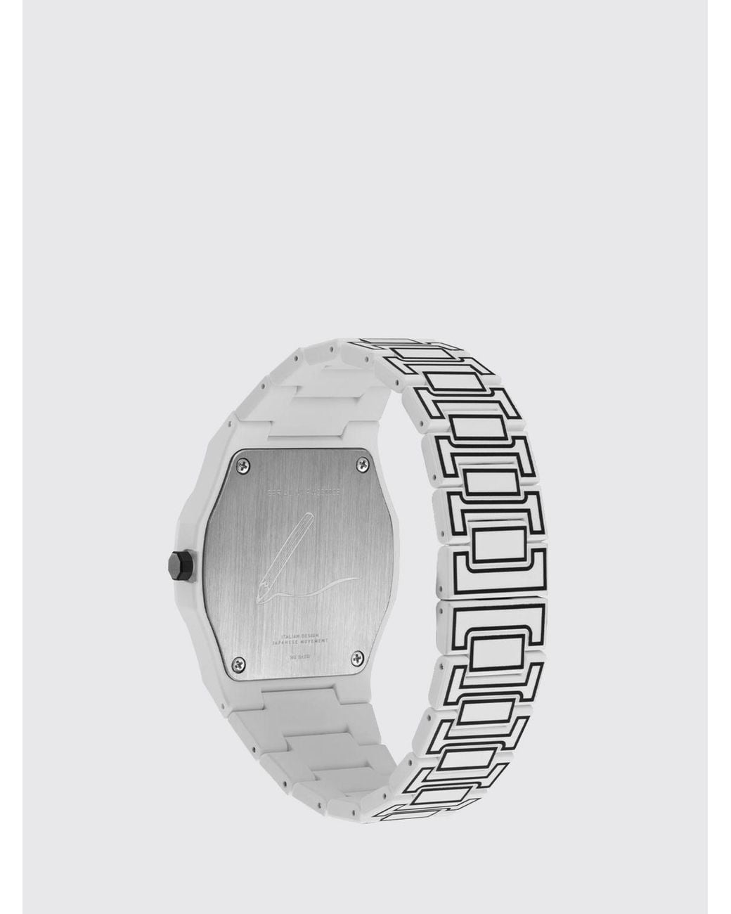 D1 Milano Metallic Sketch Polycarbon Polycarbonate Watch for men