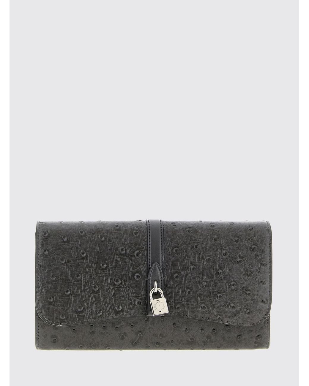 Stella McCartney Gray Ryder Embossed Faux Leather Bag