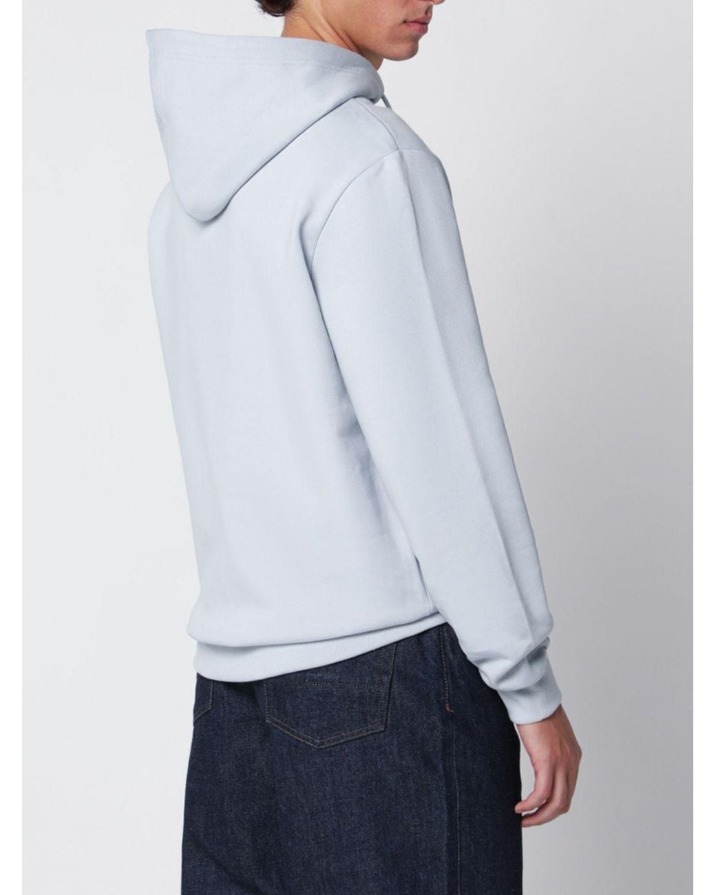 A.P.C. Gray Relaxed Fit Hoodie for men