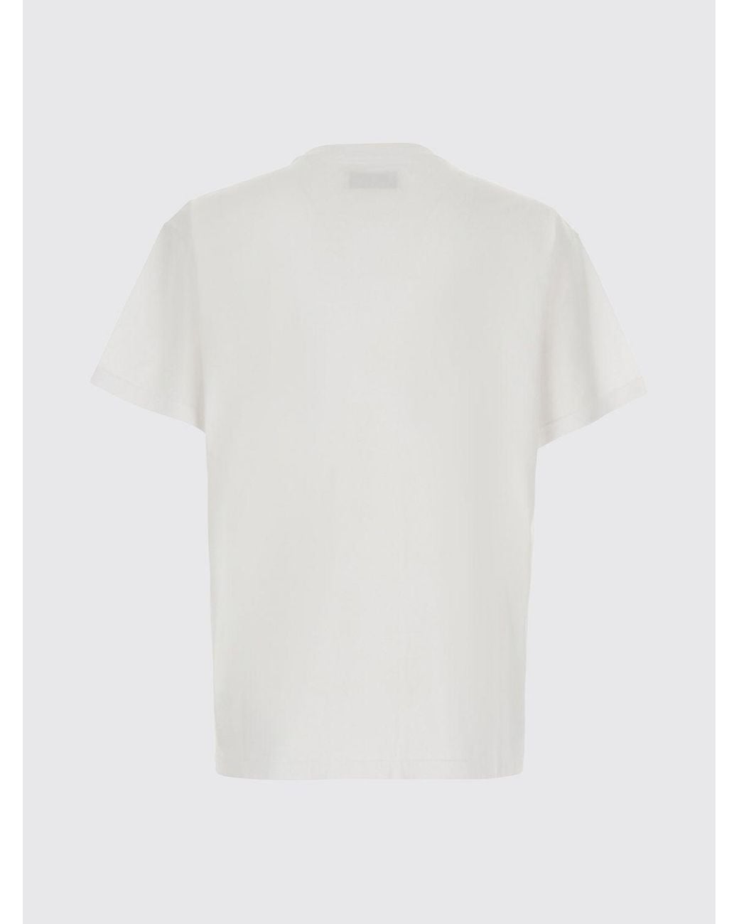 Vivienne Westwood White Orb Logo Cotton Crewneck T-Shirt for men