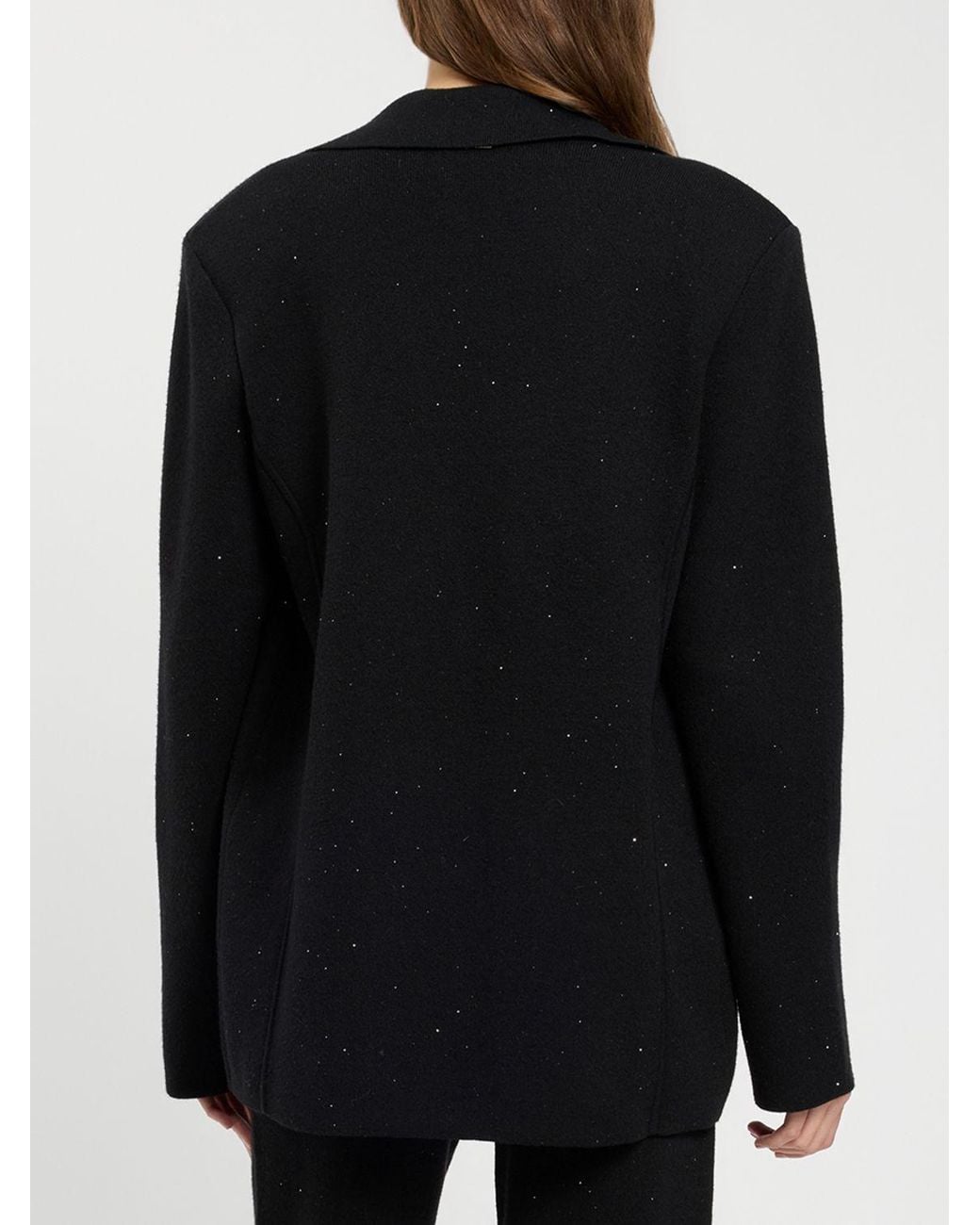 Twinset Black Relaxed Fit Short Blazer