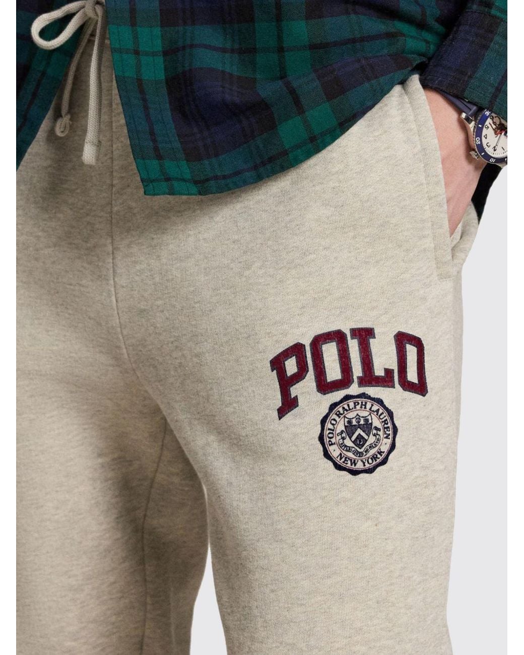 Polo Ralph Lauren Black Slim Fit Jersey Logo Jogging Bottoms for men