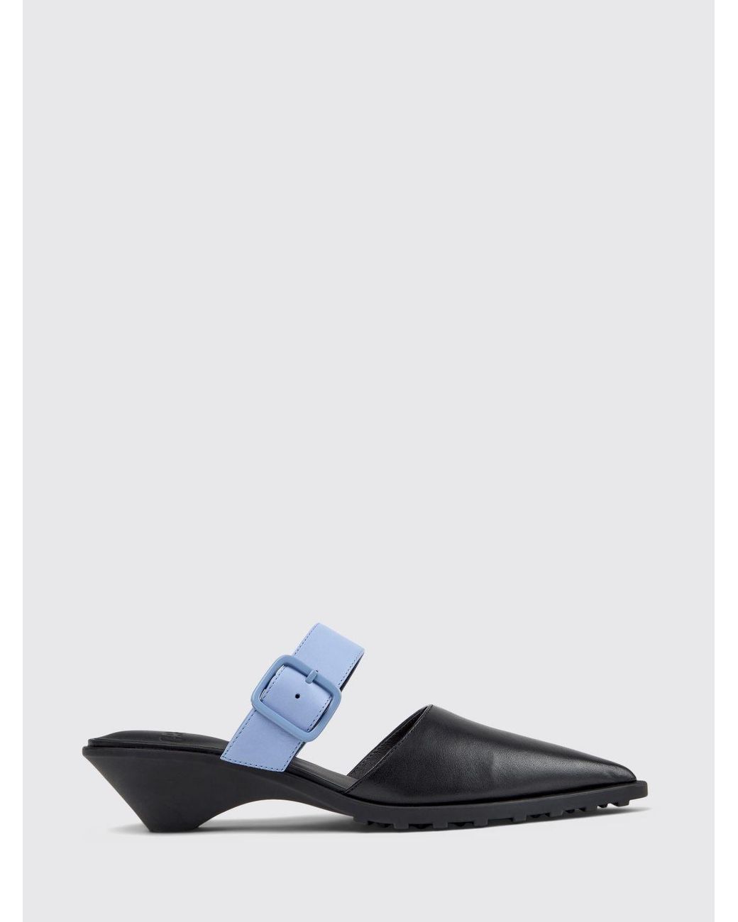 Camper White Anita Leather Mules
