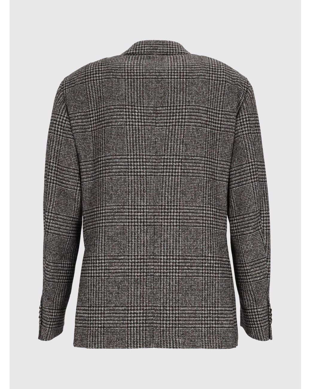 Luigi Bianchi Gray Houndstooth Single-Breasted Blazer for men
