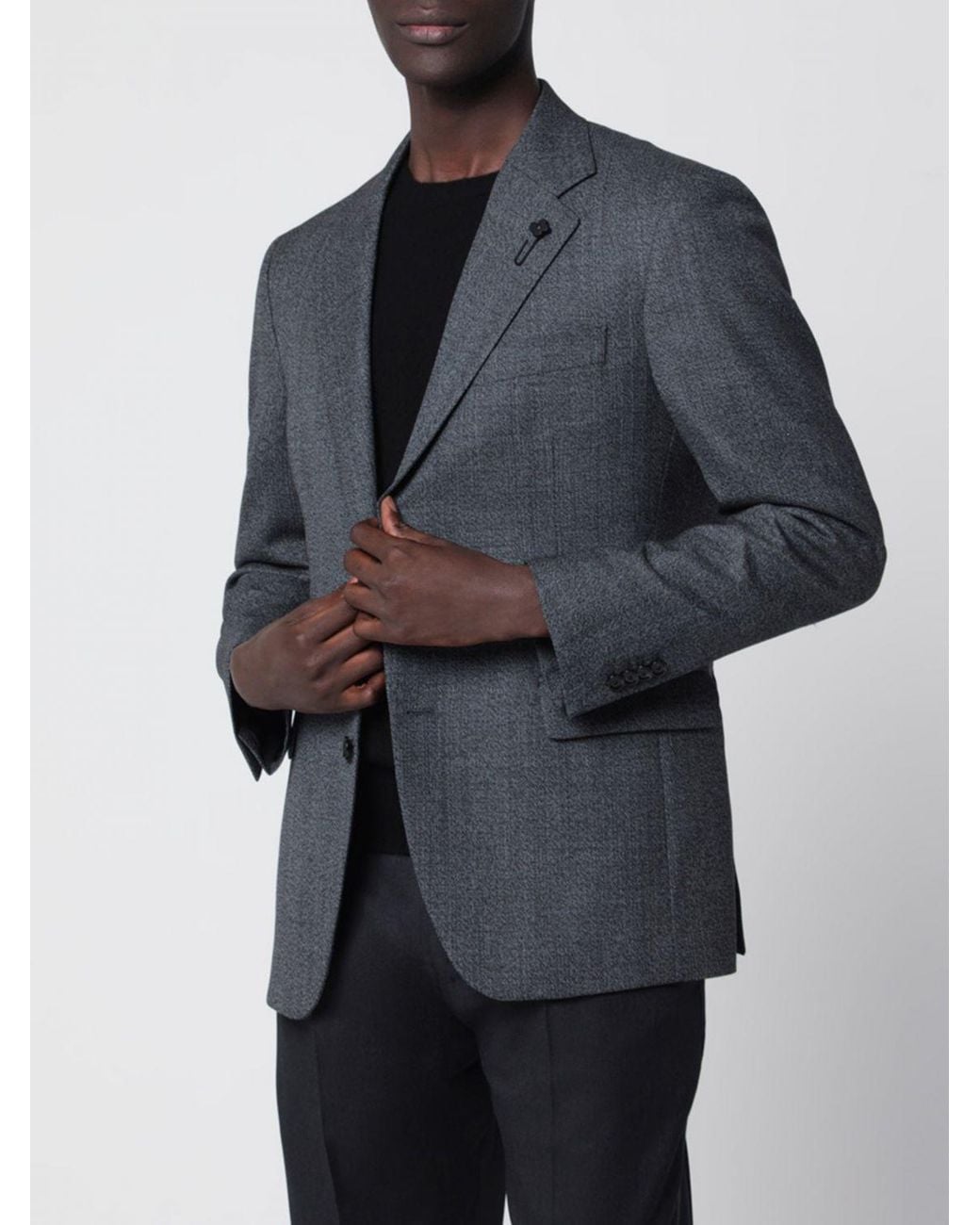 Lardini Black Jacket for men