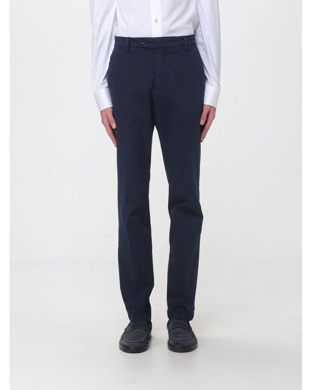 Manuel Ritz Blue Slim Fit Chino Trousers for men