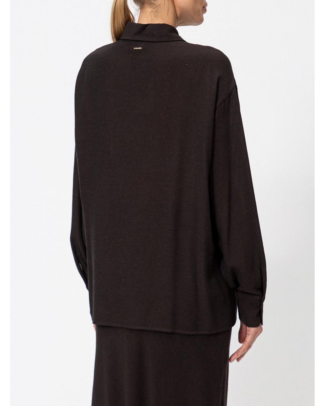 Twinset Black Classic Collar Shirt