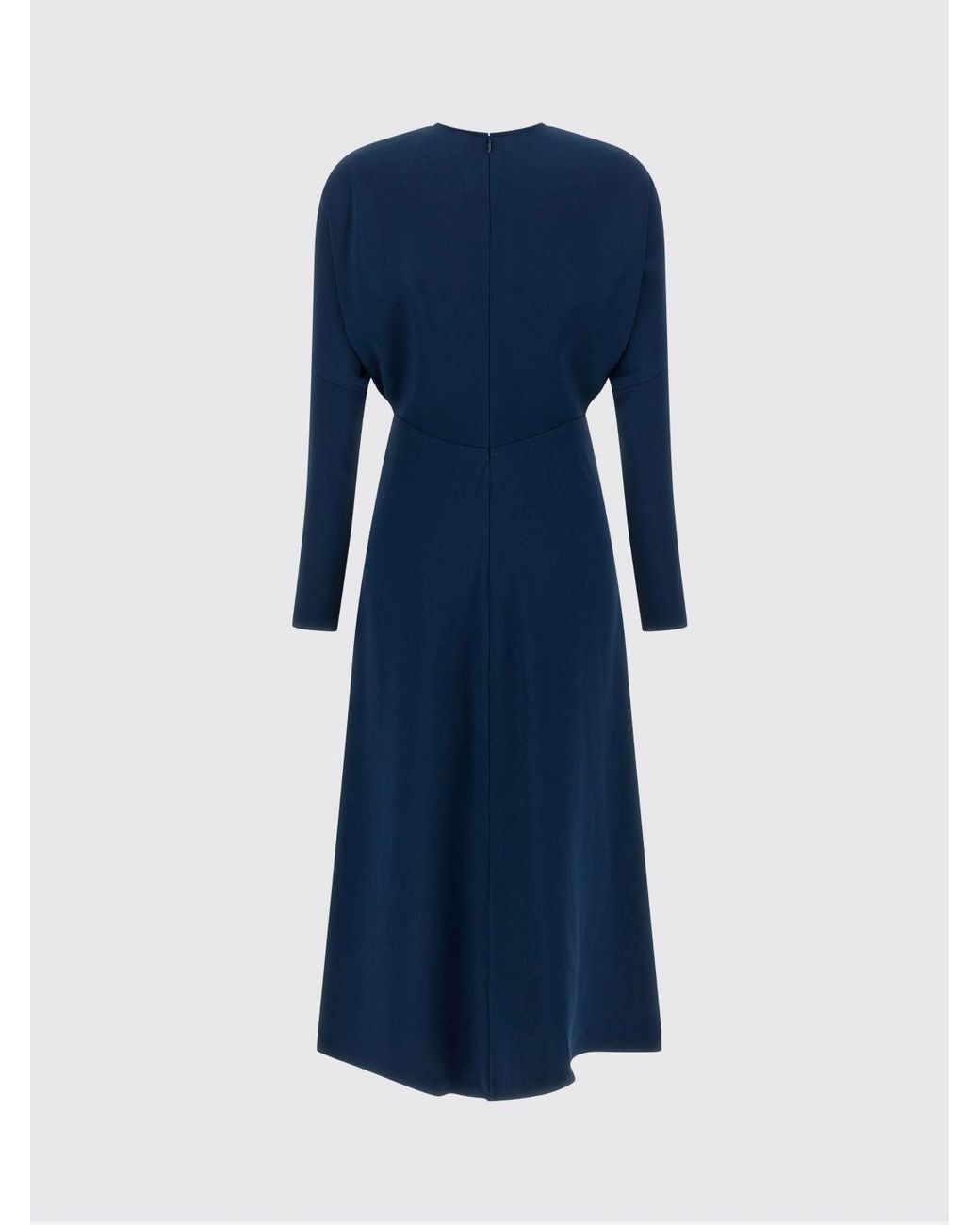 Victoria Beckham Blue Dolman Midi Dress