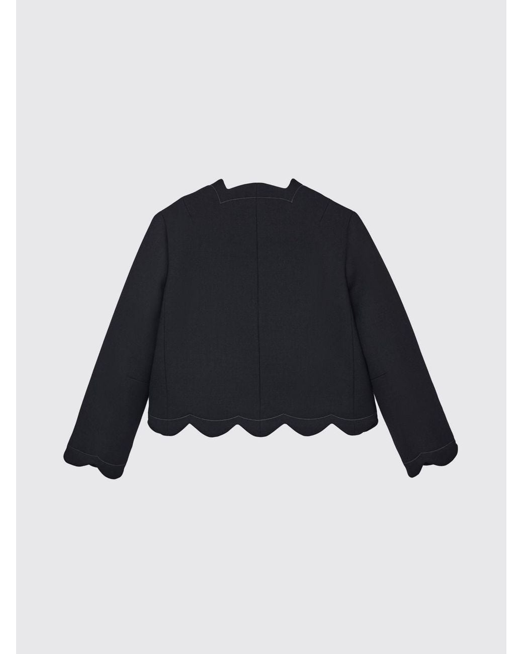 Marc Jacobs Blue Cropped Single-Breasted Jacket
