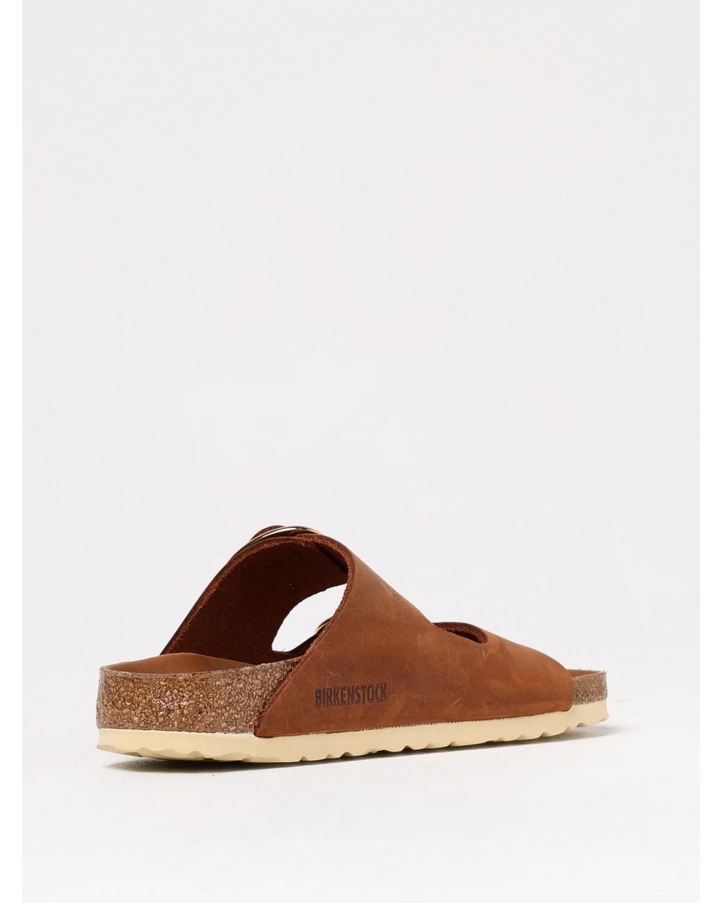 Birkenstock Brown Arizona Big Buckle Oiled Leather Sandals