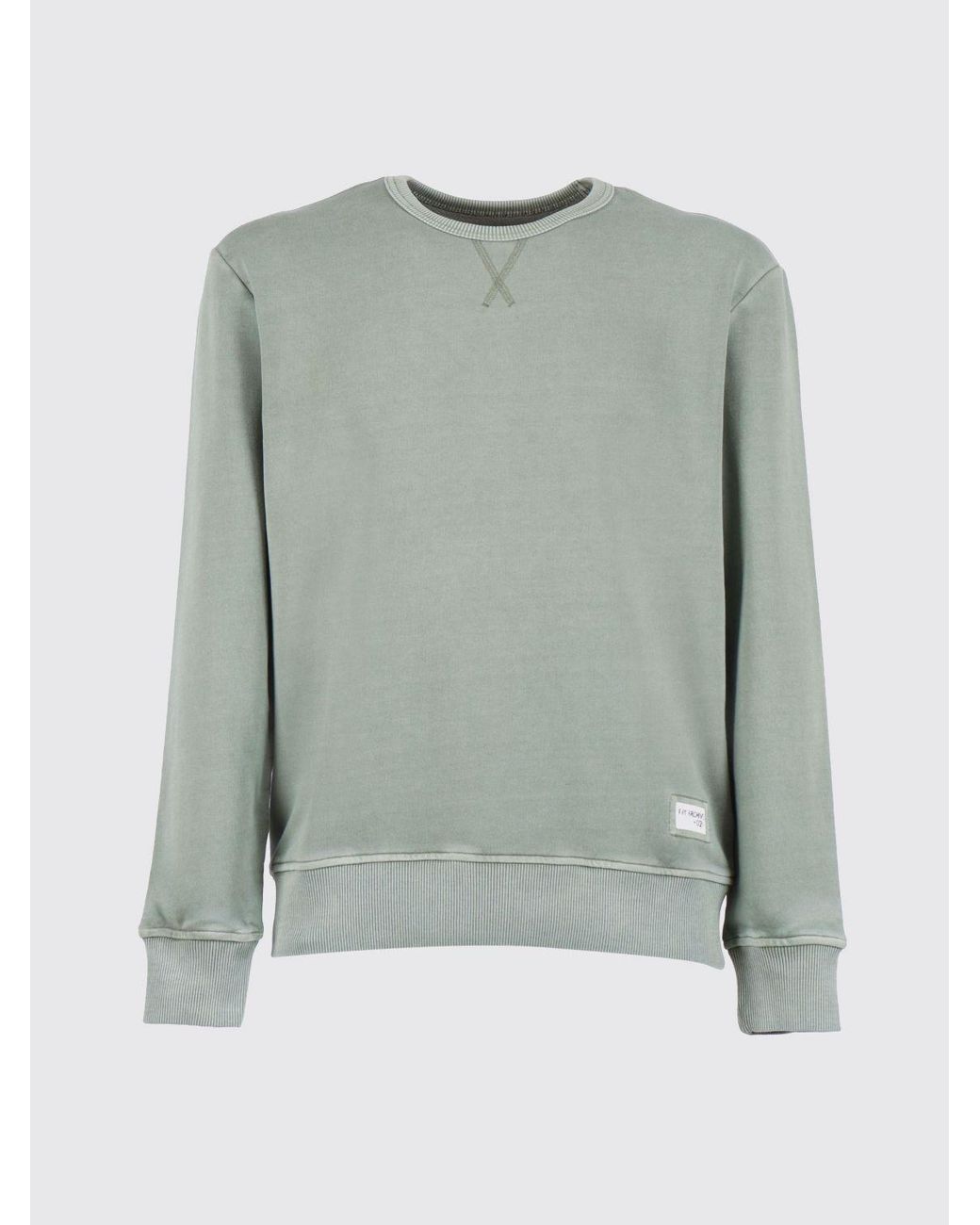 Fay Gray Cotton Crew Neck Sweatshirt for men