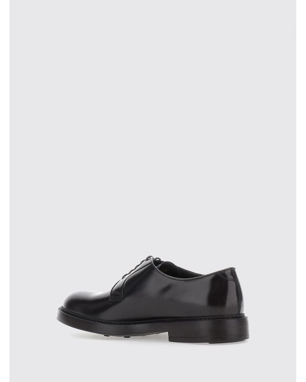 Doucal's White Wine-Coloured Brushed Calfskin Derby Shoes With Rubber Sole for men