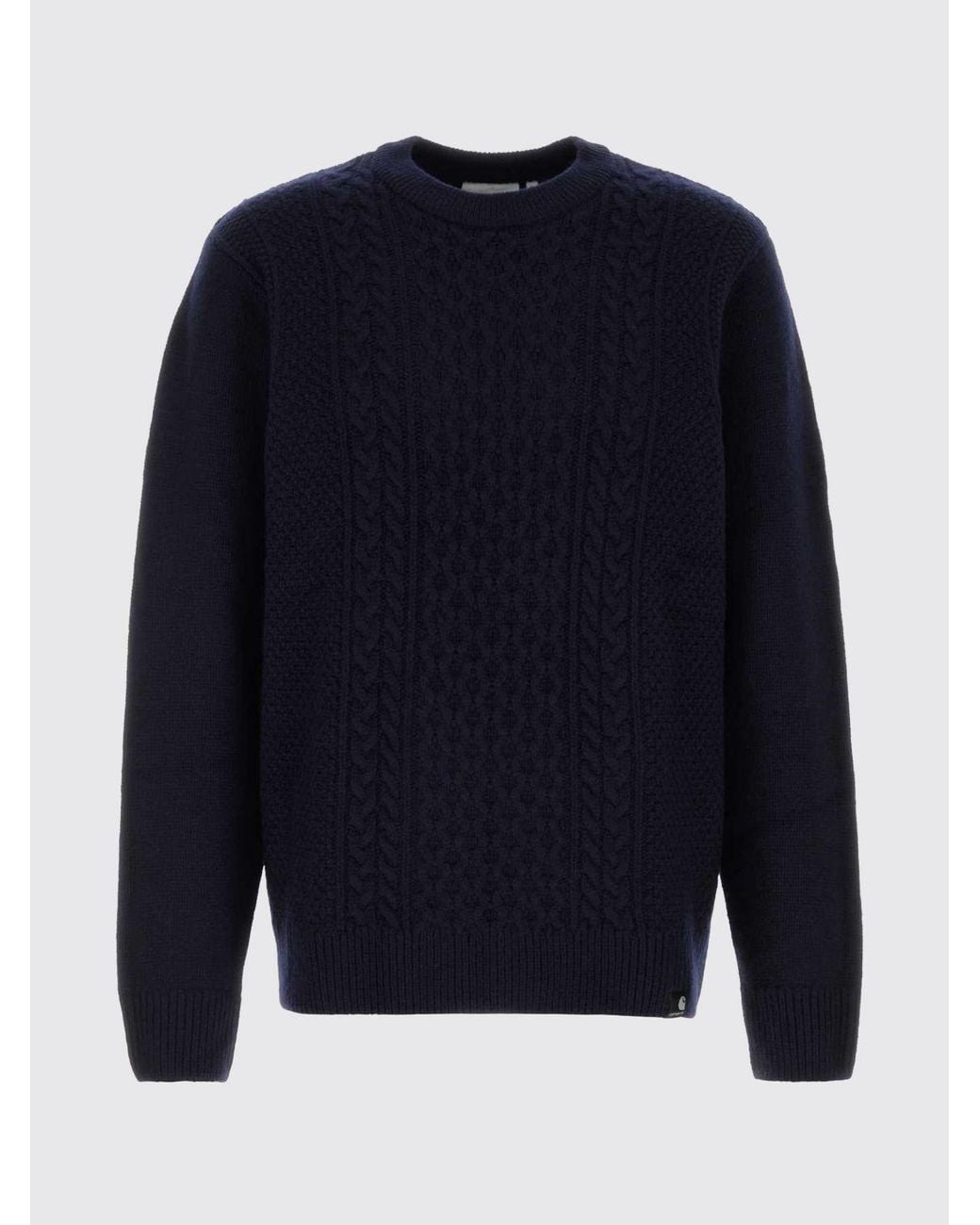 Carhartt Blue Long-Sleeved Crewneck Jumper for men