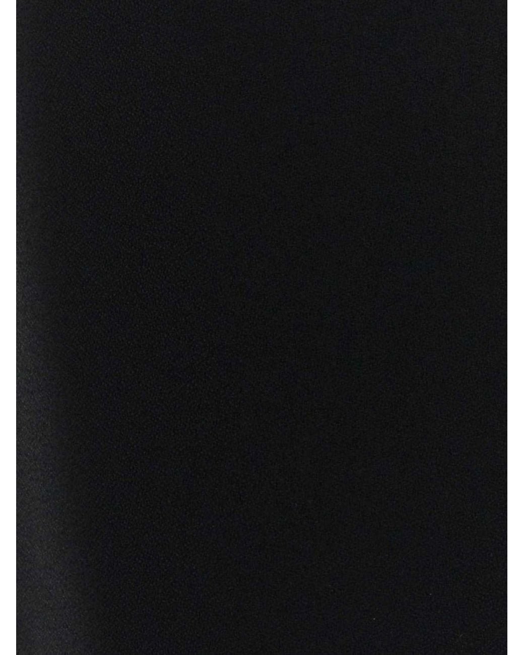 Jil Sander Black High-Waisted Virgin Wool Midi Pencil Skirt