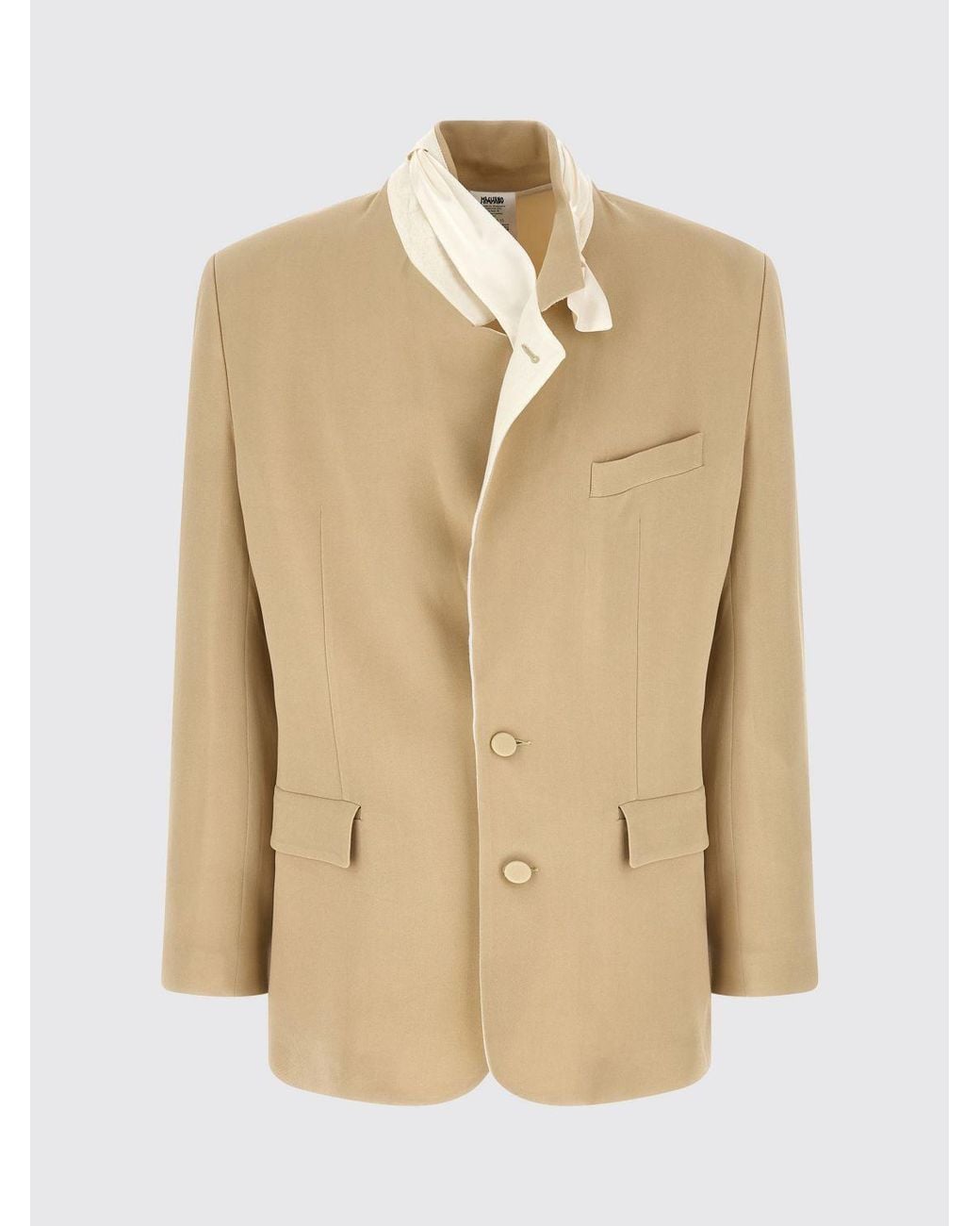 Magliano Natural Single-Breasted Viscose Blazer for men