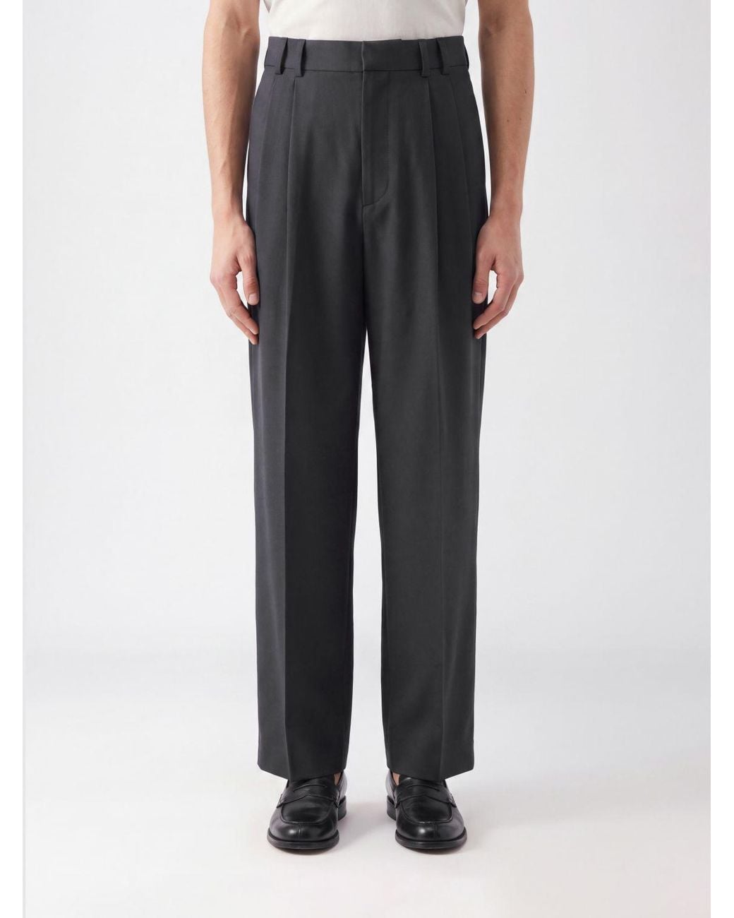 Studio Nicholson Black Line Wide-Leg Tailored Trousers for men