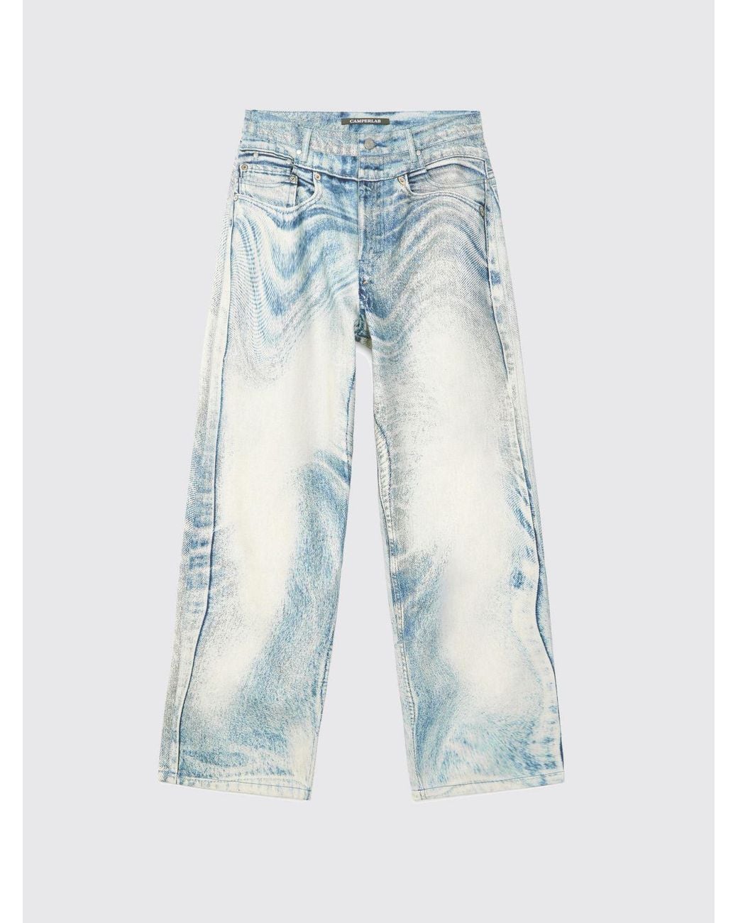 Camper Blue High-Waisted Wide Leg Jeans