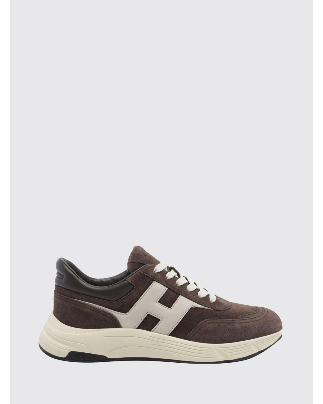 Hogan White Hyperlight Suede Leather Trainers With Chunky Sole for men