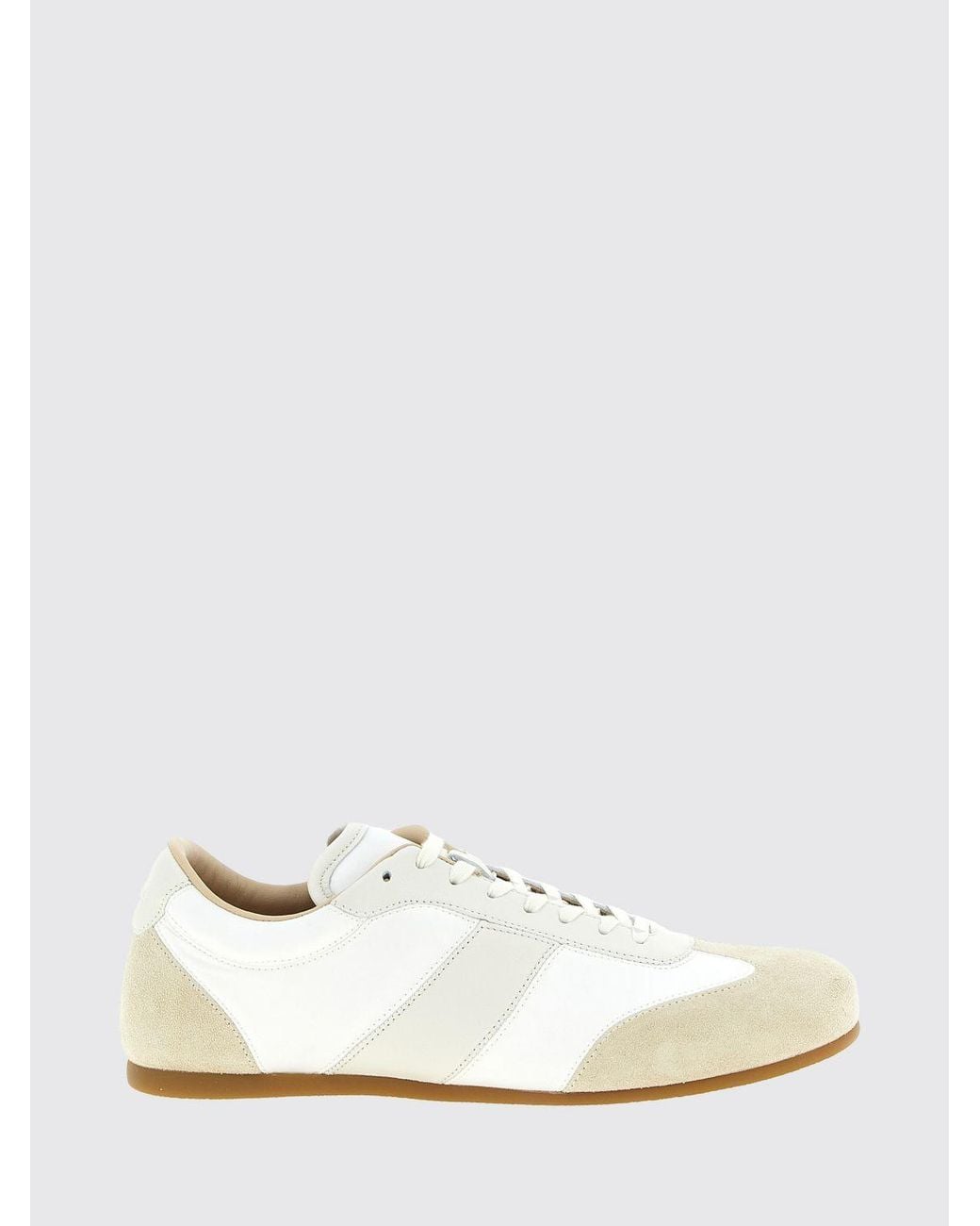Lemaire White Leather Sneakers for men