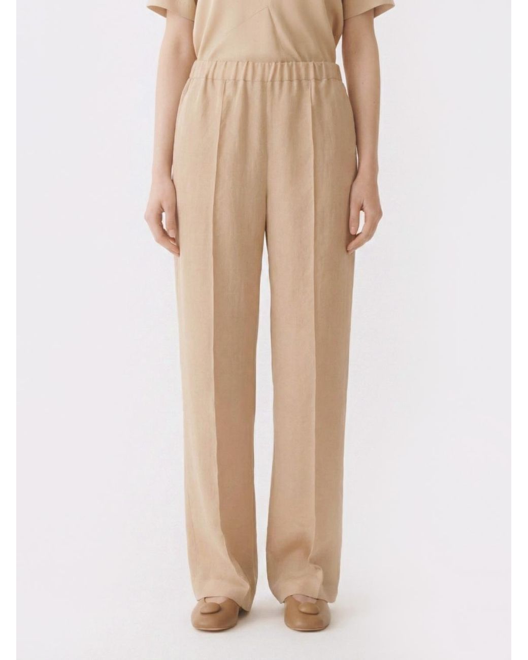 Fabiana Filippi Natural Wide Leg Trousers