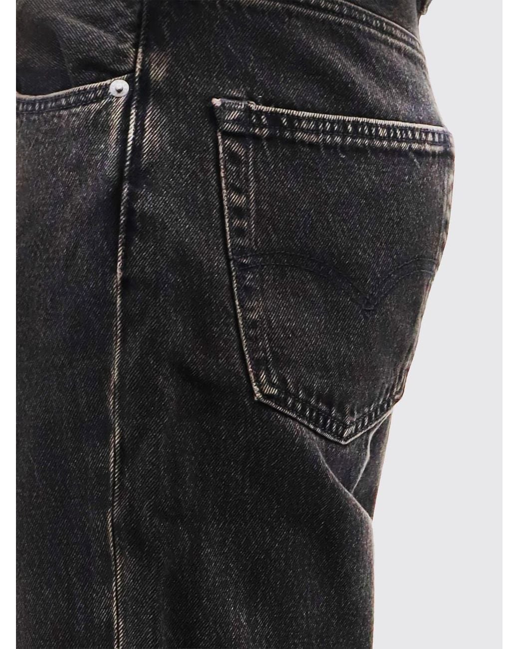 Levi's Black 568 Straight Leg Jeans for men