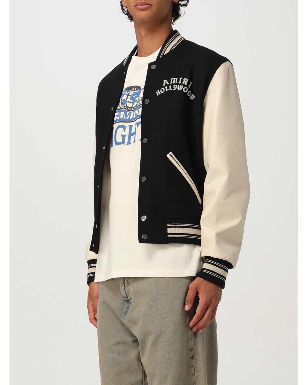 Amiri Black Bomber Jacket for men