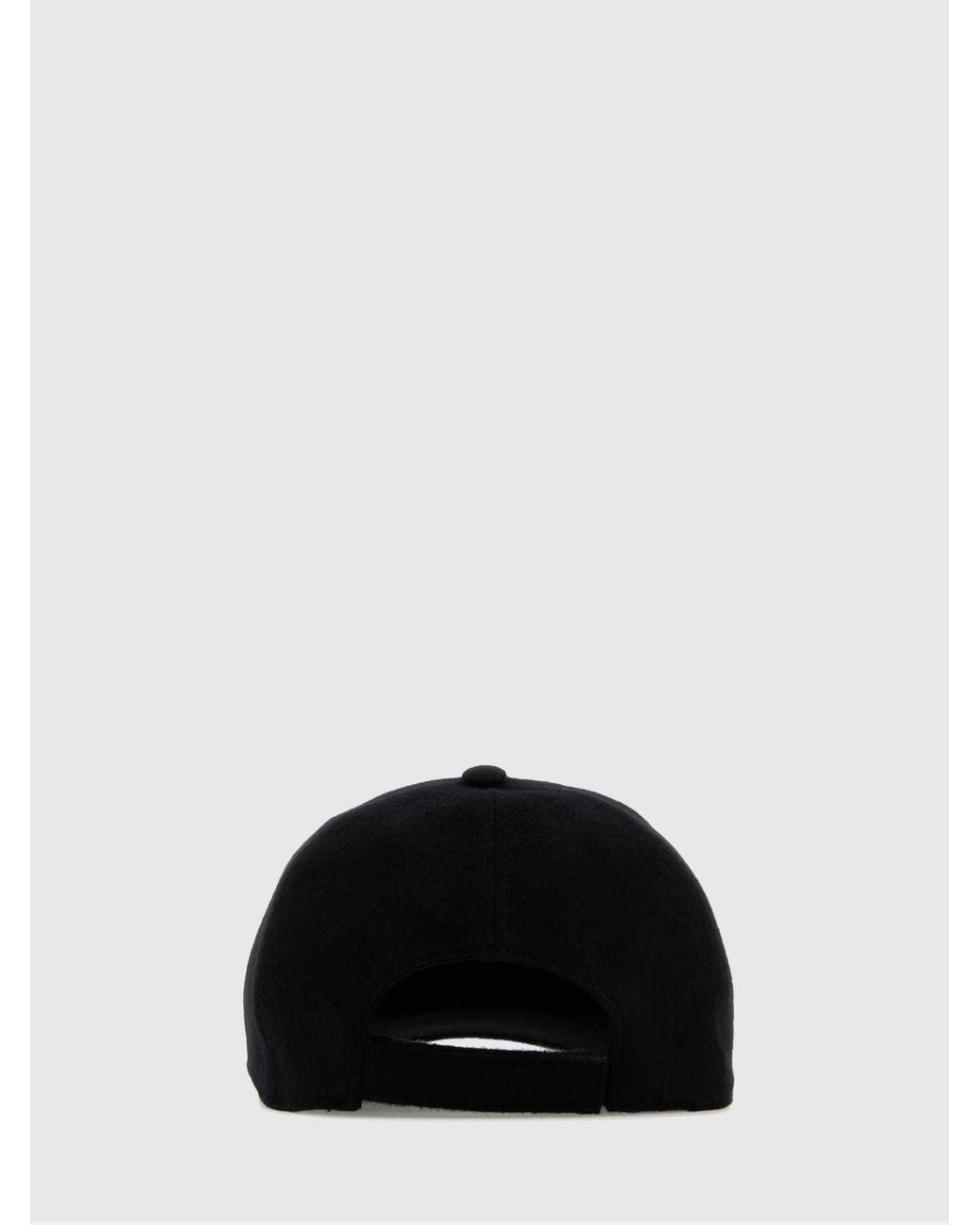 Gorra De Béisbol De Lana Y Cachemira Con Monograma Ff Y Cierre De Velcro Fendi de hombre de color Black