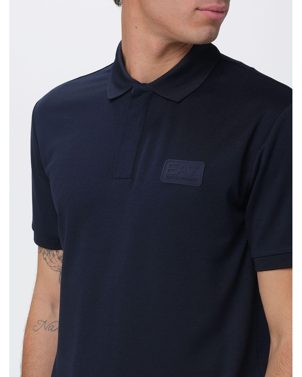 EA7 Blue Polo Shirt for men